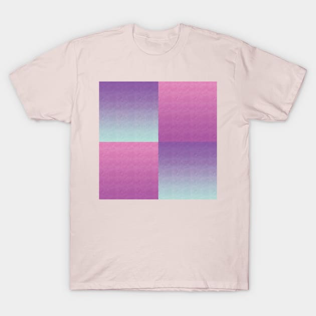 Four squares in one in gradient T-Shirt by PandLCreations